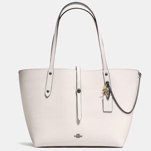 Coach Chalk Pebbled Leather Market Tote